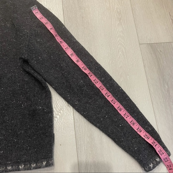 WOOLRICH Onyx Heather Pullover 1/4 Zip Sweater L - Picture 6 of 11